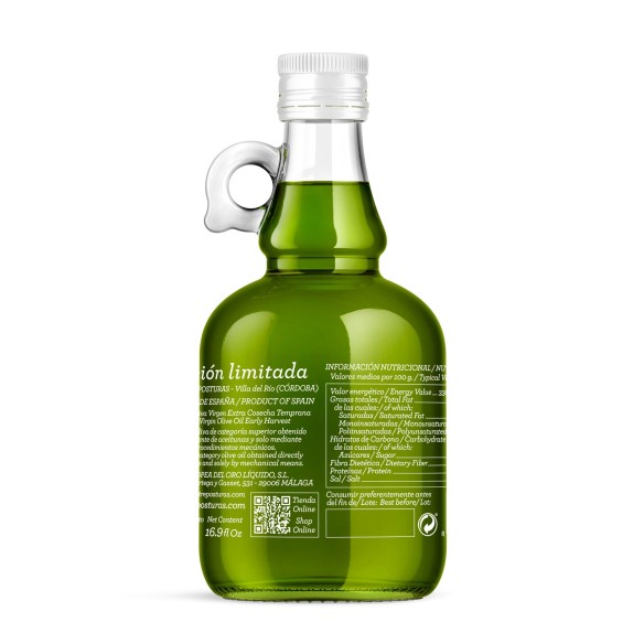 Aove Edición Limitada Entreposturas Picual Extra Temprana botella 500ml