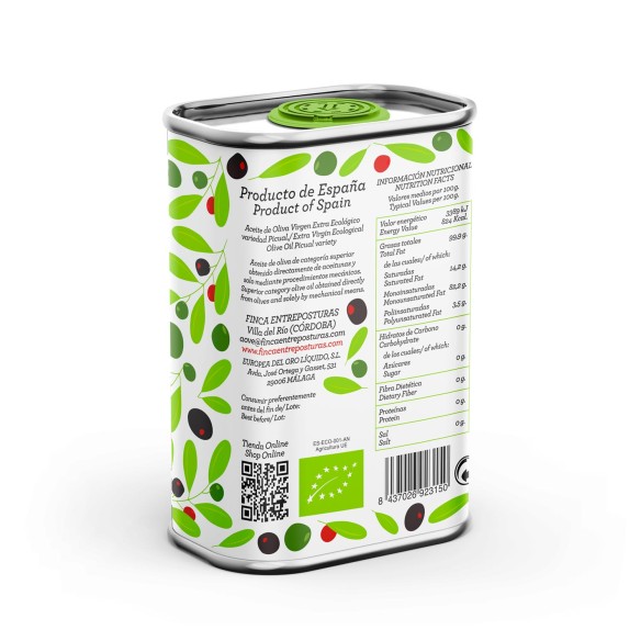 Aove Bio Entreposturas Picual Edición Ecológico lata 250ml